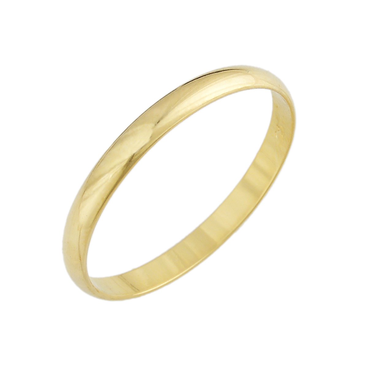Aliança de compromisso fina de 2mm banhada a ouro 18k - Biju & Cia.