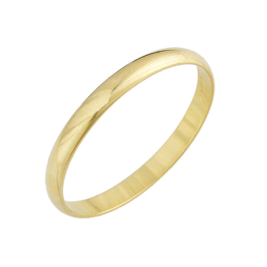Aliança de compromisso fina de 2mm banhada a ouro 18k - Biju & Cia.