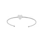 Bracelete com coração em aço inox - Biju & Cia.