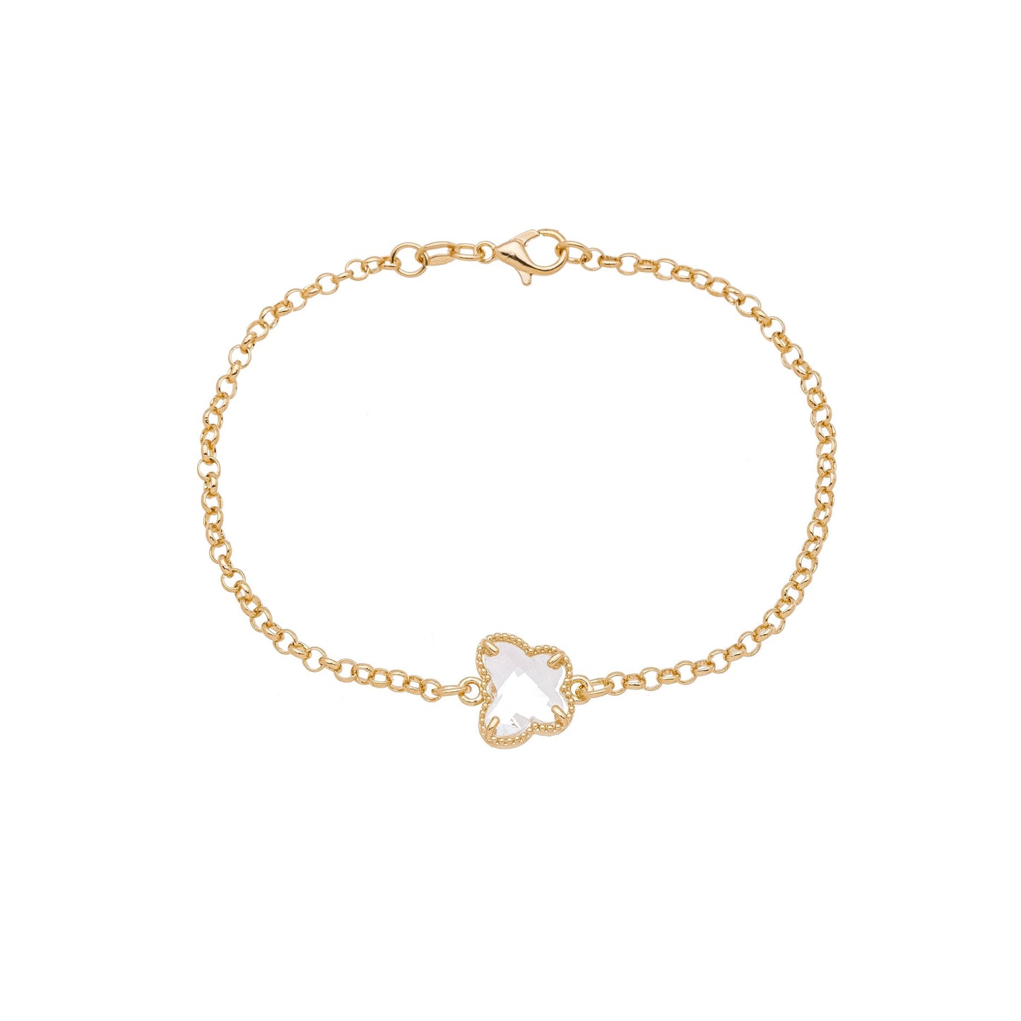 Pulseira de borboleta banhada a ouro 18k - Biju & Cia.