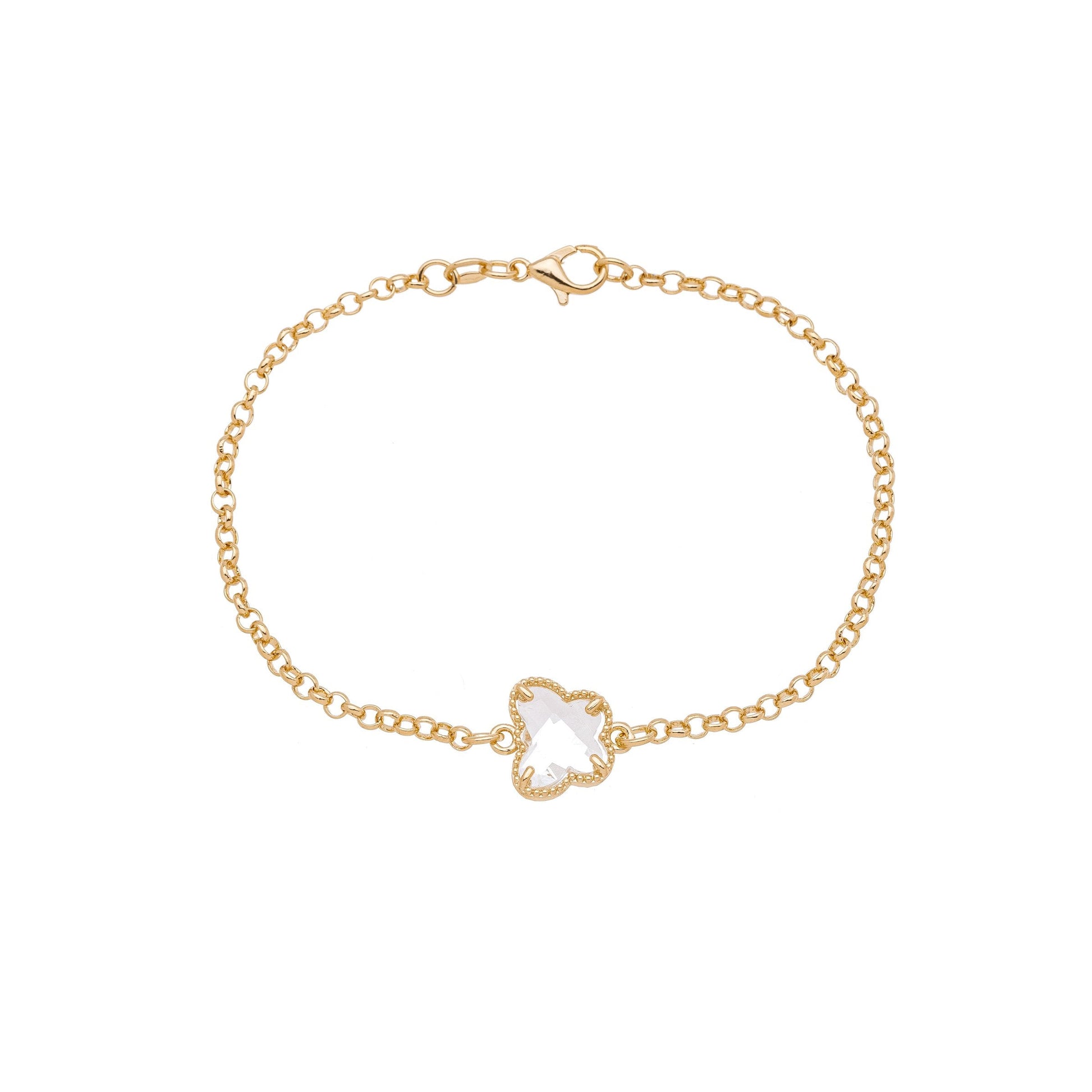 Pulseira de borboleta banhada a ouro 18k - Biju & Cia.