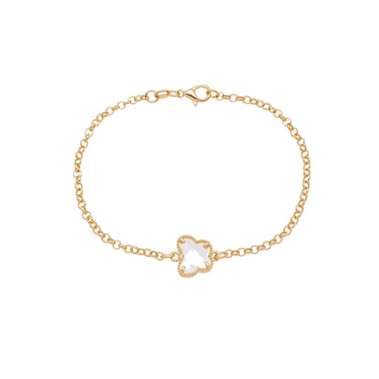Pulseira de borboleta banhada a ouro 18k - Biju & Cia.