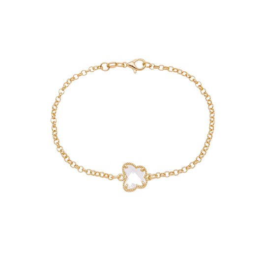 Pulseira de borboleta banhada a ouro 18k - Biju & Cia.