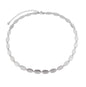 Gargantilha choker oval em aço inox - Biju & Cia.