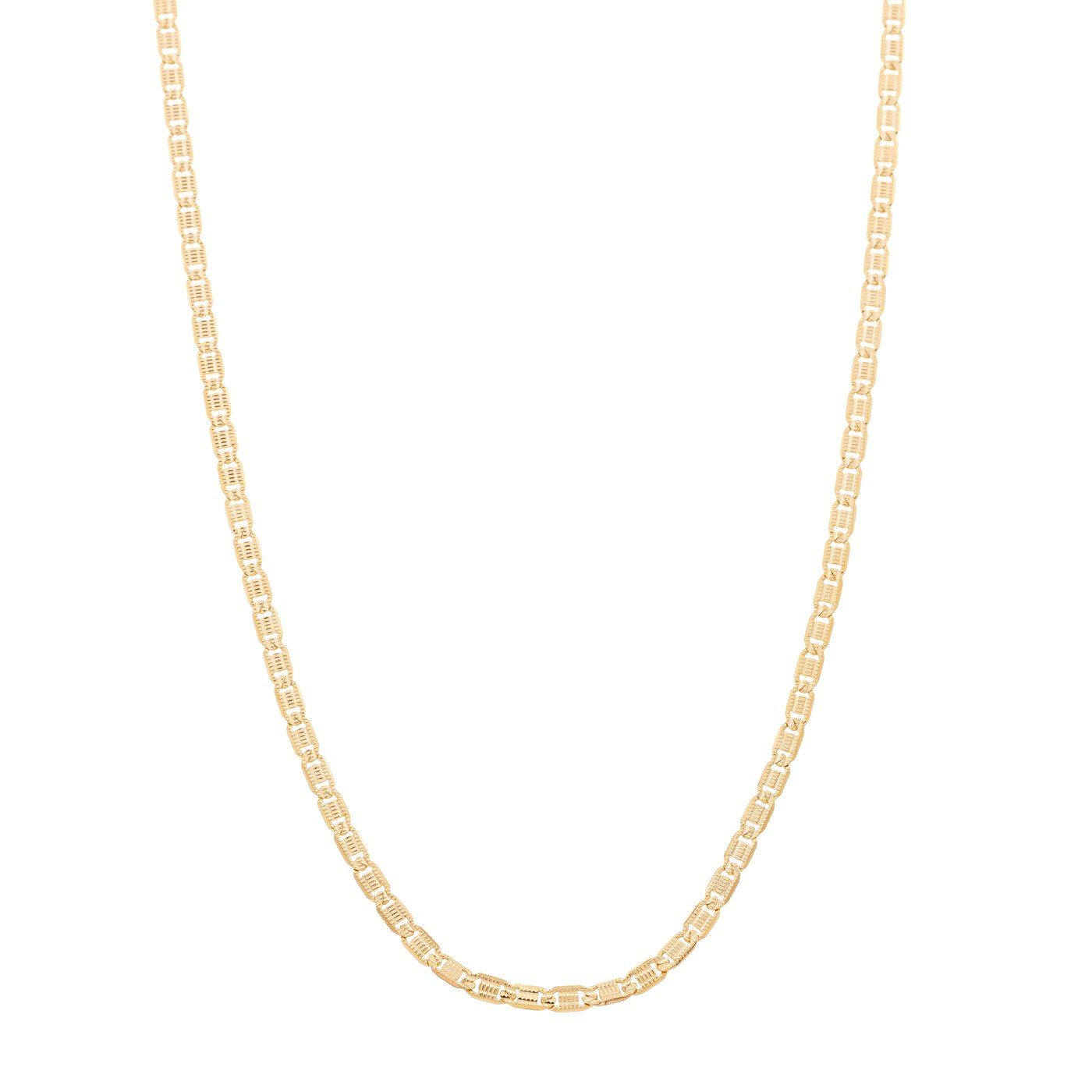 Corrente diamantada banhada a ouro 18k - Biju & Cia.