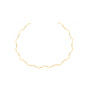 Colar choker aro ondulado banhado a ouro 18k - Biju & Cia.