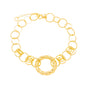 Pulseira círculos banhada a ouro 18k